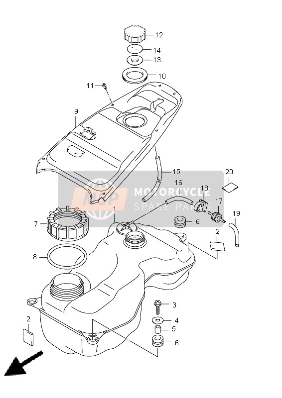 4424024F00, Valve, 2 Way & Canister, Suzuki, 1